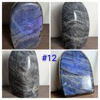 Polished Labradorite freeform crystal from Syn's Crystal Co showcasing vibrant flash and iridescent colors for intuition and protection.