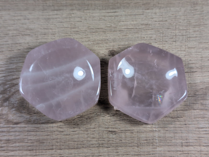 Hexagon Rose Quartz Bowl