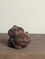 Hand-carved Bulbasaur crystal figurine by Syn's Crystal Co, featuring gemstone details for growth and nature-inspired decor.