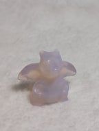 Mini Charizard Pokemon carving by Syn's Crystal Co, featuring detailed crystal sculpture of the iconic fire Dragon Pokémon.